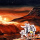 Artist’s concept of astronauts on Mars / NASA/ JPL-Caltech